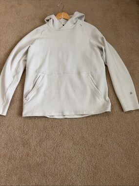 lululemon athletica Men's Cream Zip-Up Textured Hoodie